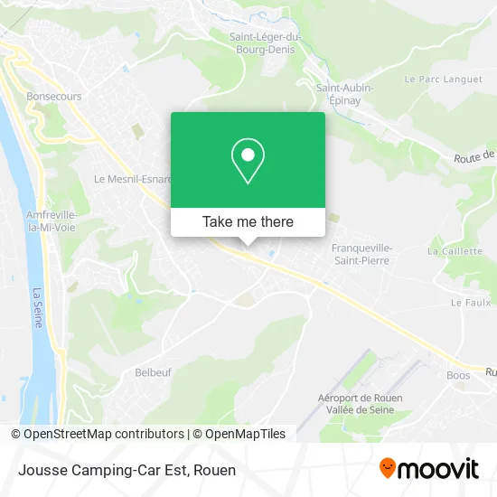 Jousse Camping-Car Est map