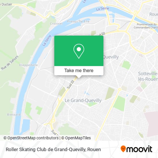 Roller Skating Club de Grand-Quevilly map