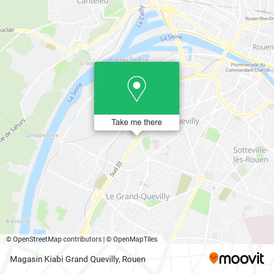 Magasin Kiabi Grand Quevilly map