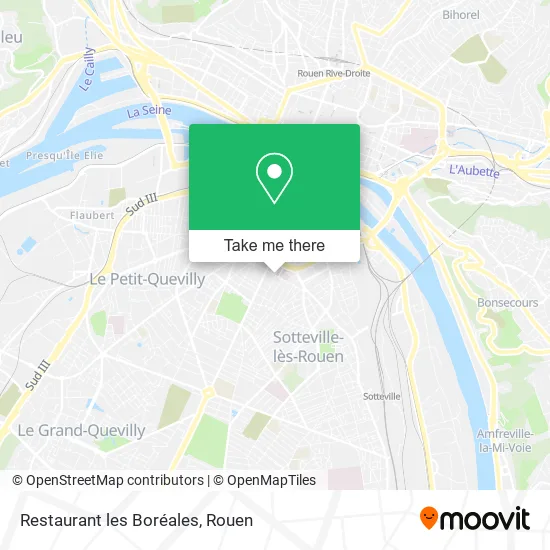 Restaurant les Boréales map