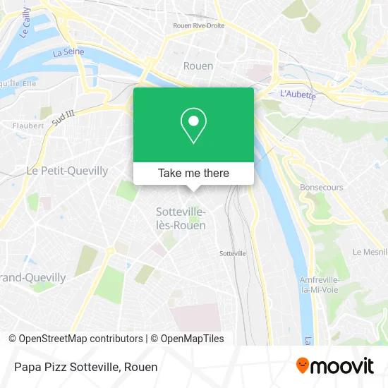 Papa Pizz Sotteville map