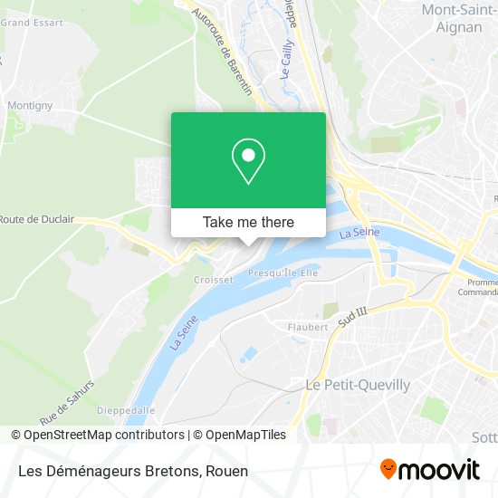 Les Déménageurs Bretons map