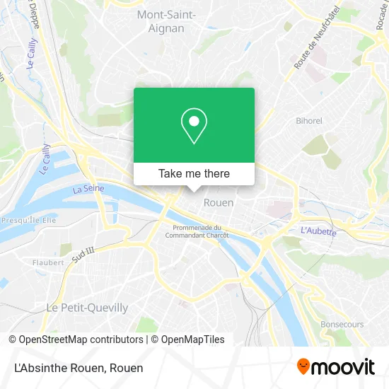 L'Absinthe Rouen map