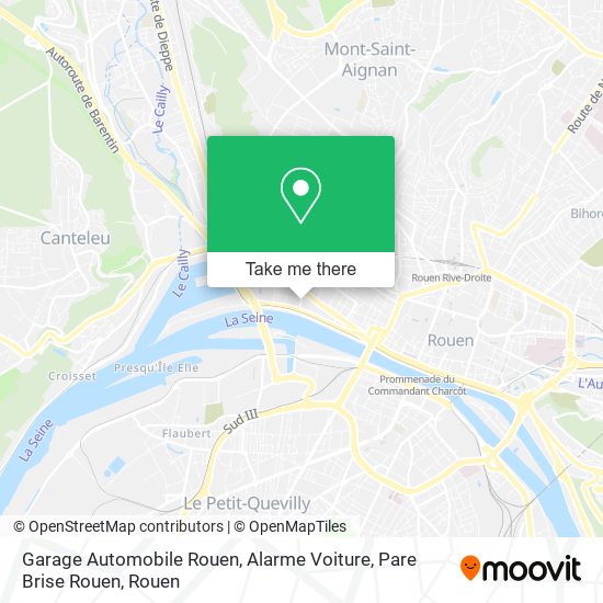 Mapa Garage Automobile Rouen, Alarme Voiture, Pare Brise Rouen