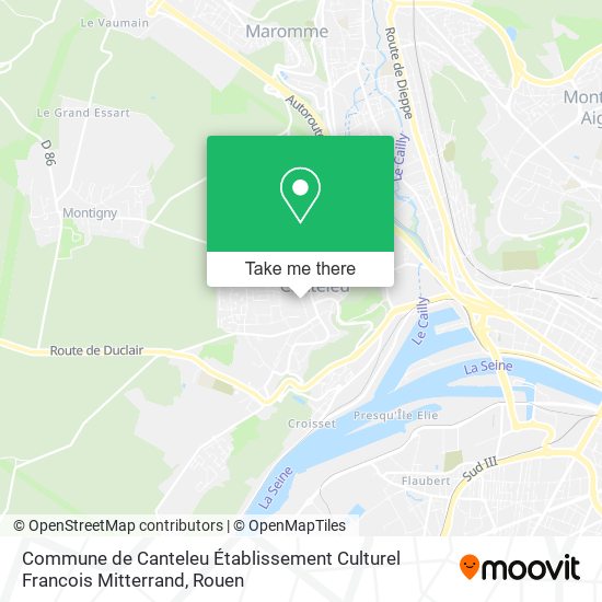 Commune de Canteleu Établissement Culturel Francois Mitterrand map