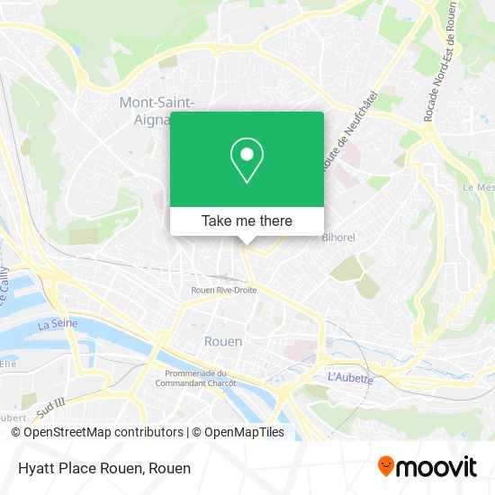 Mapa Hyatt Place Rouen