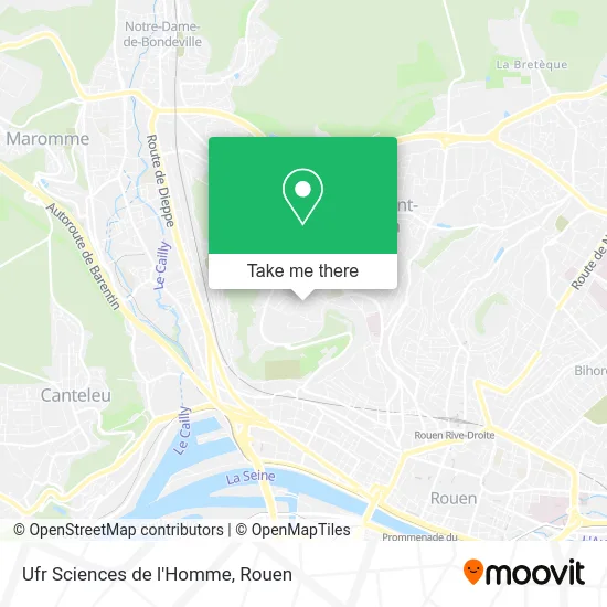 Ufr Sciences de l'Homme map