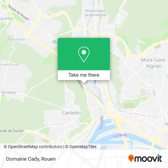 Domaine Cady map