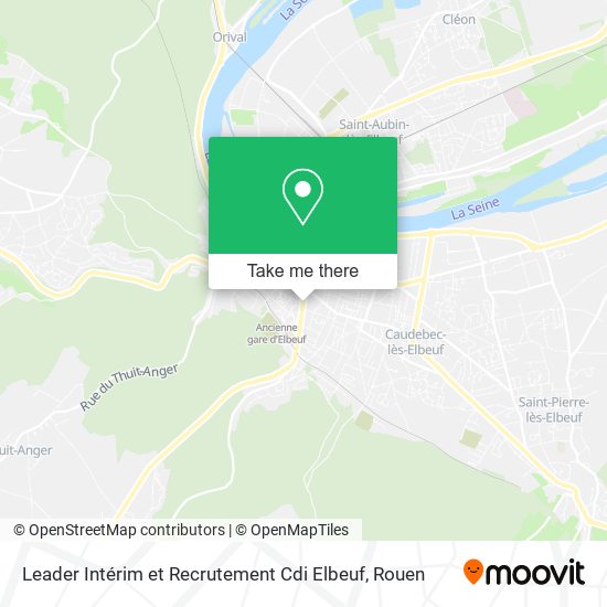 Leader Intérim et Recrutement Cdi Elbeuf map