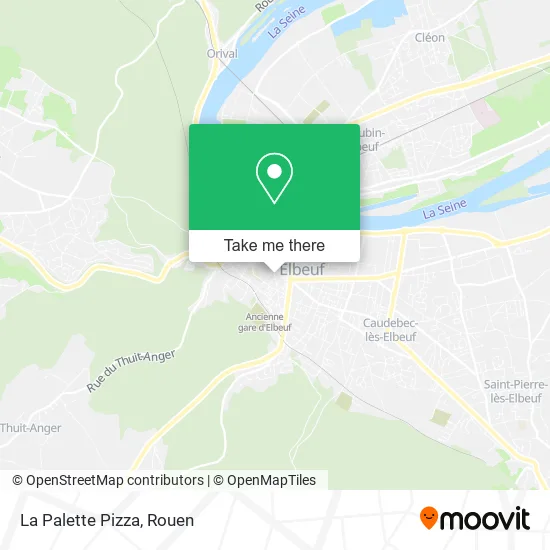 La Palette Pizza map