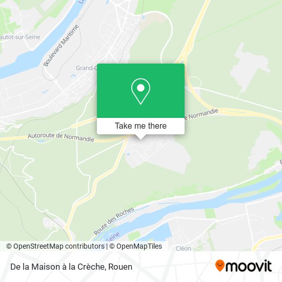 De la Maison à la Crèche map