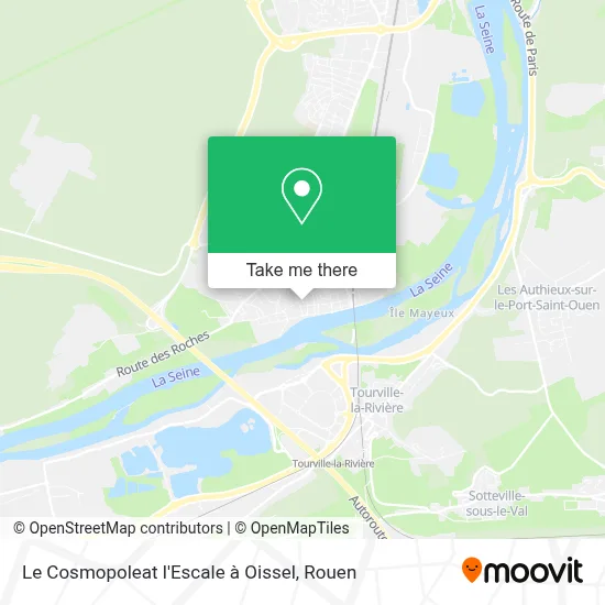 Le Cosmopoleat l'Escale à Oissel map