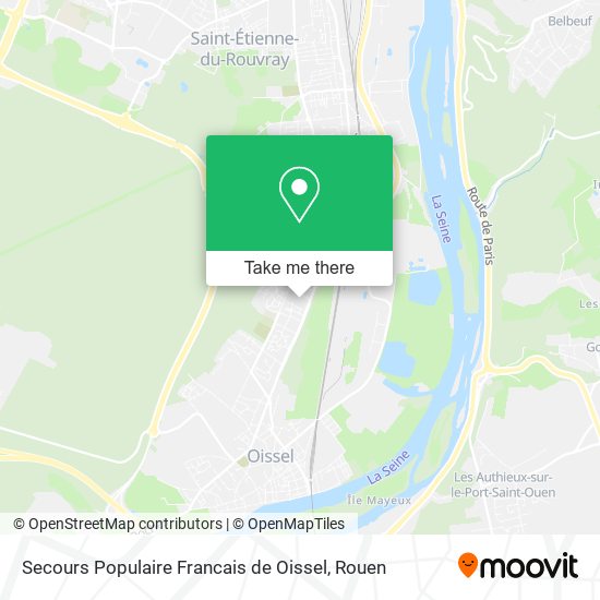 Secours Populaire Francais de Oissel map