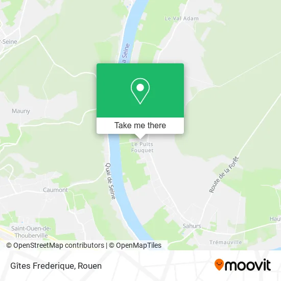 Gîtes Frederique map