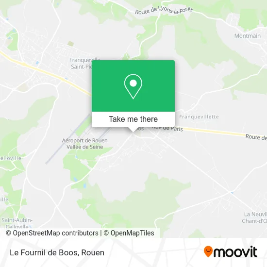 Le Fournil de Boos map