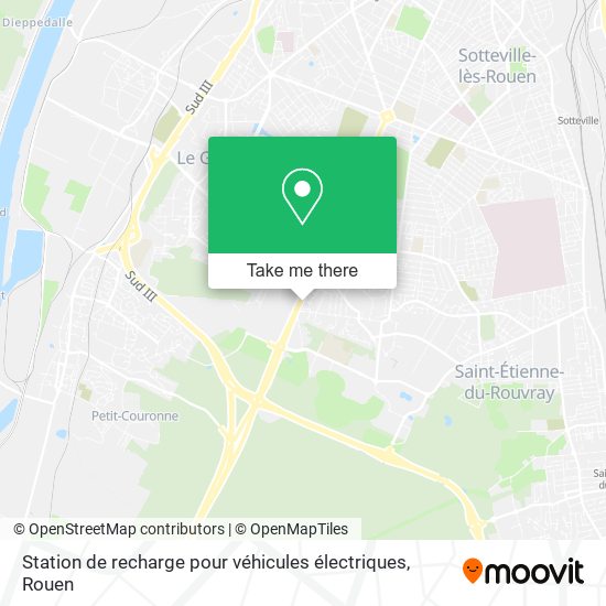 Station de recharge pour véhicules électriques map