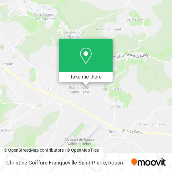 Christine Coiffure Franqueville-Saint-Pierre map