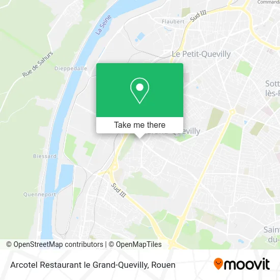 Arcotel Restaurant le Grand-Quevilly map