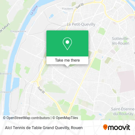 Alcl Tennis de Table Grand Quevilly map