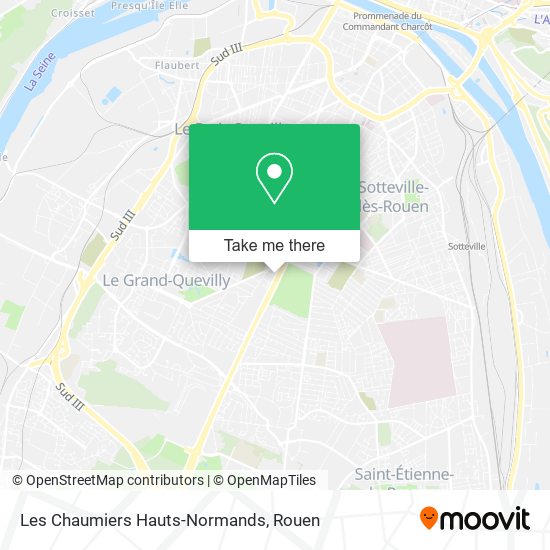 Les Chaumiers Hauts-Normands map