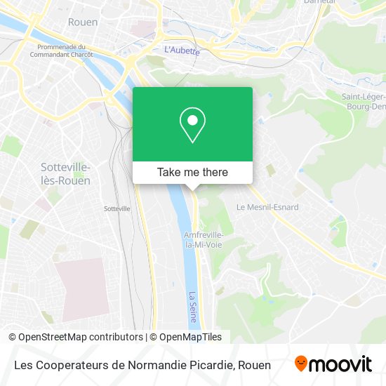 Les Cooperateurs de Normandie Picardie map