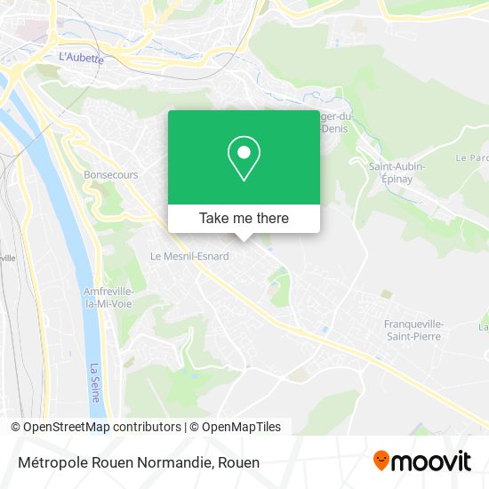 Métropole Rouen Normandie map