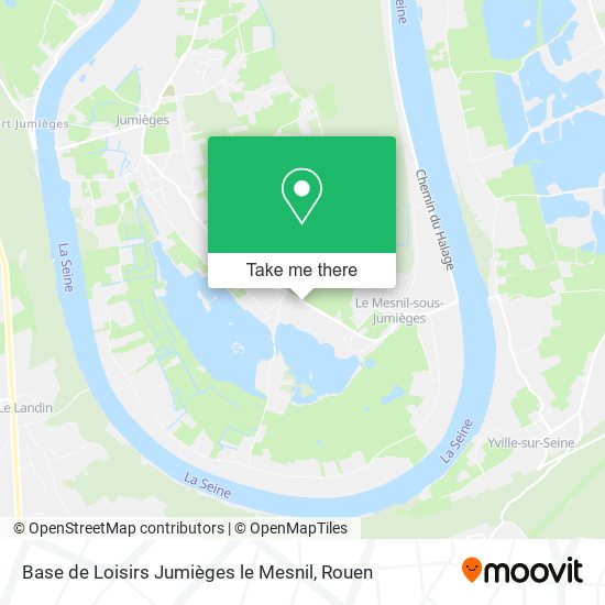 Base de Loisirs Jumièges le Mesnil map