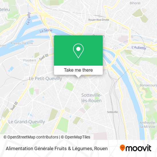 Alimentation Générale Fruits & Légumes map