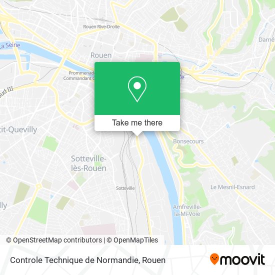 Controle Technique de Normandie map