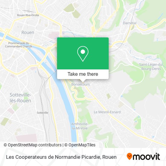 Les Cooperateurs de Normandie Picardie map