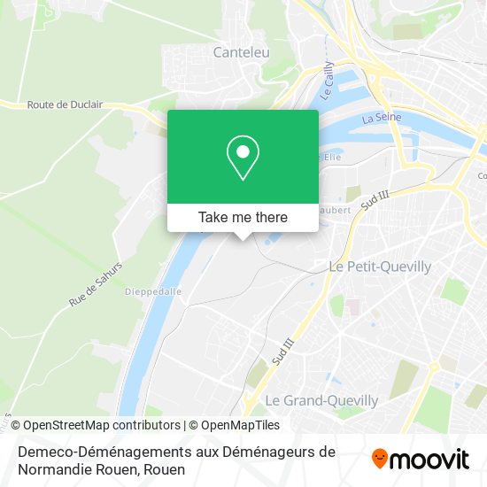 Demeco-Déménagements aux Déménageurs de Normandie Rouen map