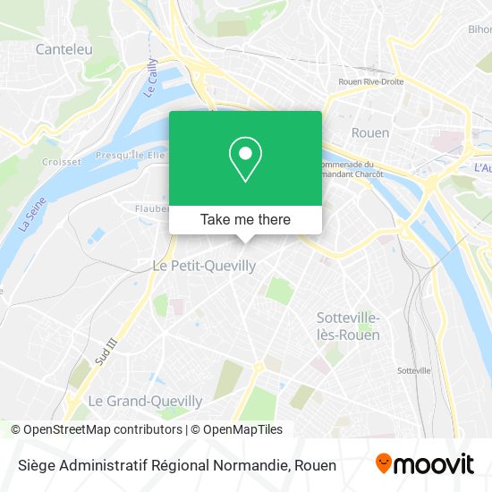 Siège Administratif Régional Normandie map