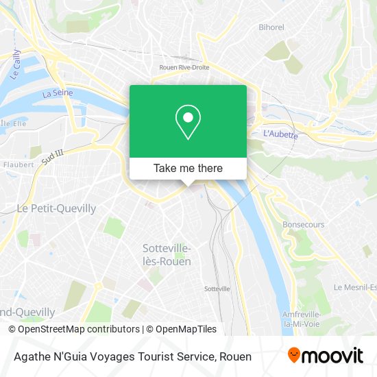 Agathe N'Guia Voyages Tourist Service map