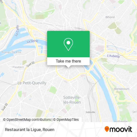 Restaurant la Ligue map