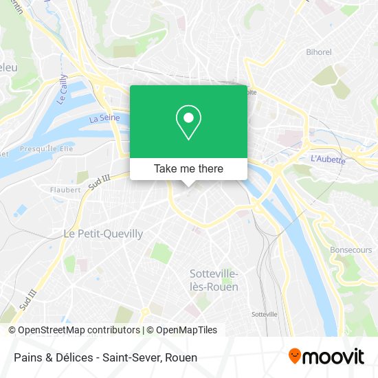 Pains & Délices - Saint-Sever map