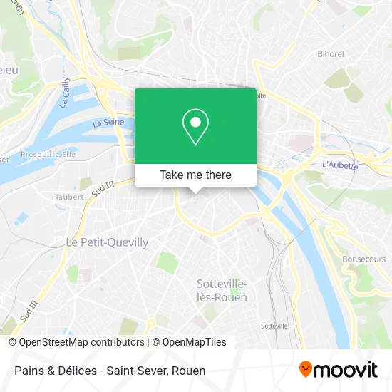 Pains & Délices - Saint-Sever map