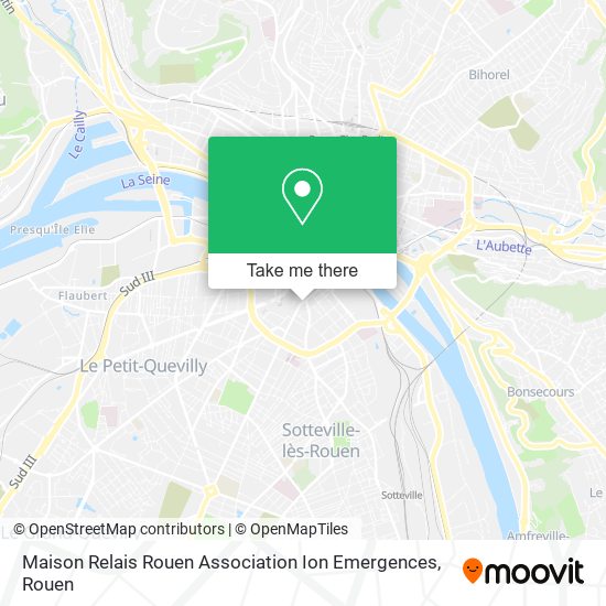Maison Relais Rouen Association Ion Emergences map