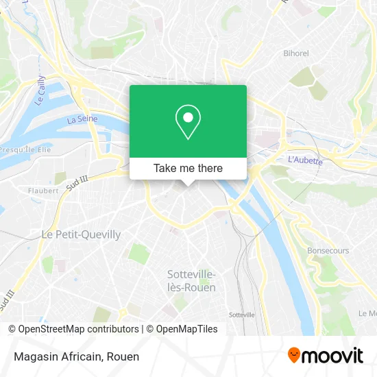 Magasin Africain map