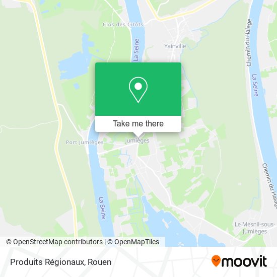 Produits Régionaux map