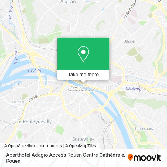 Aparthotel Adagio Access Rouen Centre Cathédrale map