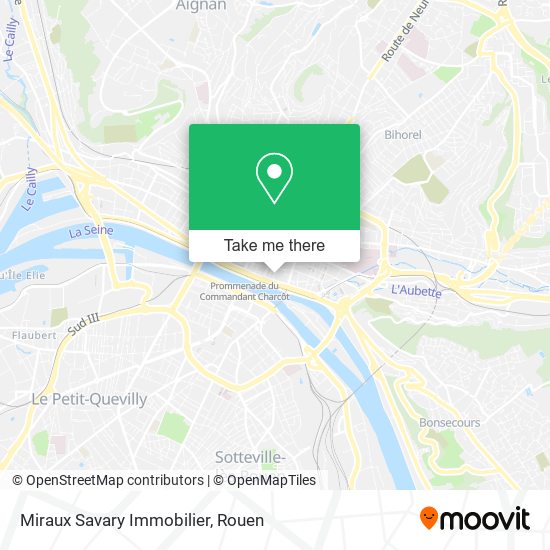Miraux Savary Immobilier map