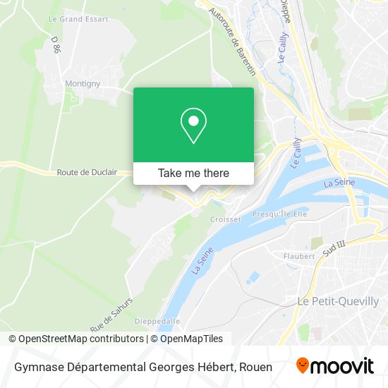Gymnase Départemental Georges Hébert map