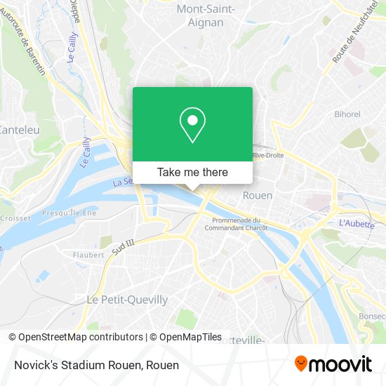 Novick's Stadium Rouen map