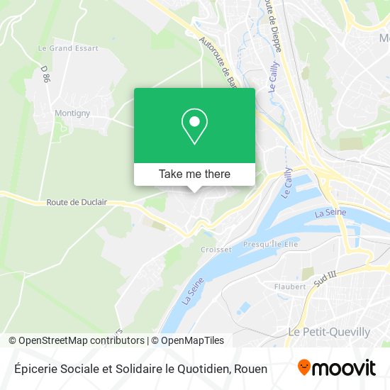 Épicerie Sociale et Solidaire le Quotidien map