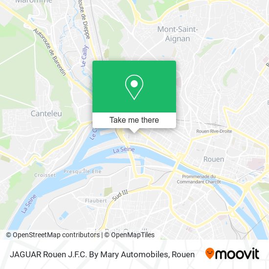 JAGUAR Rouen J.F.C. By Mary Automobiles map