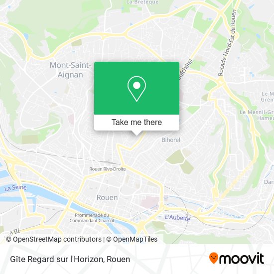 Gîte Regard sur l'Horizon map