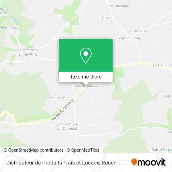 Distributeur de Produits Frais et Locaux map