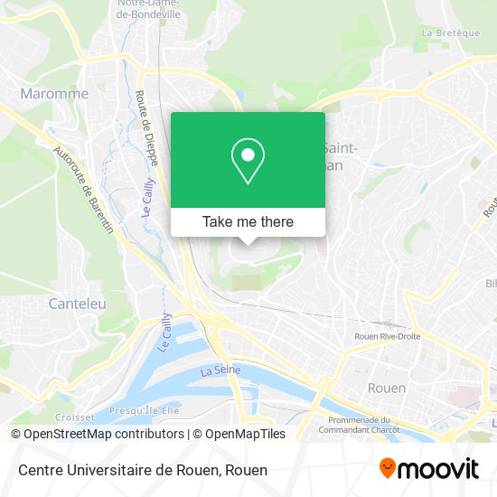 Centre Universitaire de Rouen map