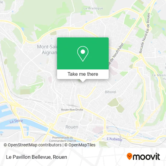 Le Pavillon Bellevue map