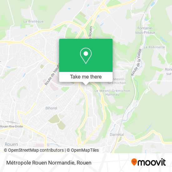 Métropole Rouen Normandie map